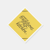 家族の伝統は台所から始まる スタンダードカクテルナプキン (角)