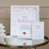 家族の伝統サイン赤ちゃんシャワー ポスター