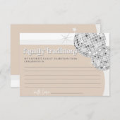 家族の伝統ディスコ赤ちゃんシャワーゲームカード エンクロージャーカード (正面/裏面)