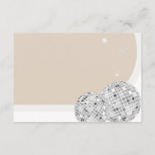 家族の伝統ディスコ赤ちゃんシャワーゲームカード エンクロージャーカード (裏面)