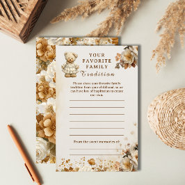 家族の伝統ベビーシャワーゲームテ素朴ディ