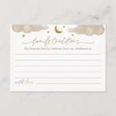 家族の伝統twinkleスター赤ちゃんシャワーカード エンクロージャーカード (正面)