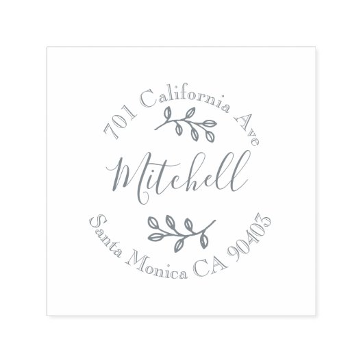 家族の住所 セルフインキングスタンプ (デザイン)