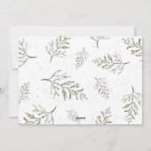 家族の信仰あなたのテキストを愛するメリークリスマスフォト シーズンカード (裏面)