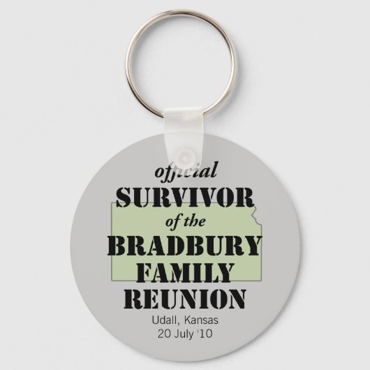 家族の公式サバイバー懇親会 – カンザス キーホルダー (正面)