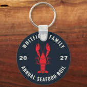 家族の再会にぴったりなカスタム海鮮パーティー キーホルダー (正面)