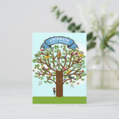 家族の再会のお知らせ 案内ポストカード (スタンド正面)