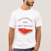 家族の再会のスイカ Tシャツ (正面)