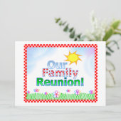 家族の再会へのご招待 招待状 (スタンド正面)