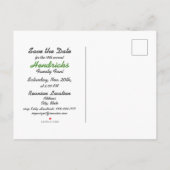 家族の再会デザイン（ツリー要素付き） 案内ポストカード (裏面)