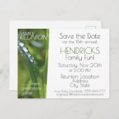 家族の再会デザイン ポストカード (正面/裏面)