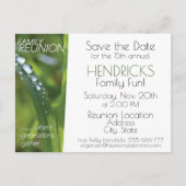 家族の再会デザイン ポストカード (正面)