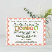 家族の再会デザイン 招待状 (スタンド正面)