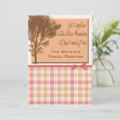 家族の再会パーティーの招待状 招待状 (スタンド正面)