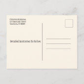 家族の再会 保存日 秋の葉 案内ポストカード (裏面)