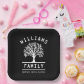 家族の再会　夏のバケーション　ロードトリップ　木 ペーパープレート (パーティー)