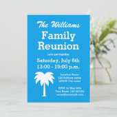 家族の再会 夏のパーティー パームツリーの招待状 招待状 (スタンド正面)