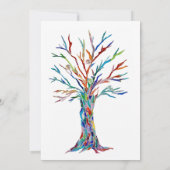 家族の再会 家族ツリー 招待状 (裏面)