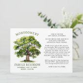 家族の再会 水彩の木 招待状 (スタンド正面)