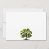 家族の再会 水彩の木 招待状 (裏面)