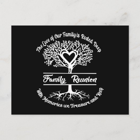 家族の再会 私たちの家族の愛 ポストカード (正面)