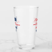 家族の再会 赤 ネイビー 青 カスタマイズ タンブラーグラス (左)