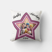 家族の冒険のスター写真 クッション (正面)