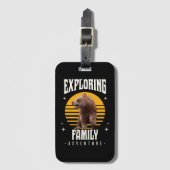 家族の冒険を探索する ラゲッジタグ (正面縦)