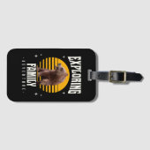 家族の冒険を探索する ラゲッジタグ (正面横)