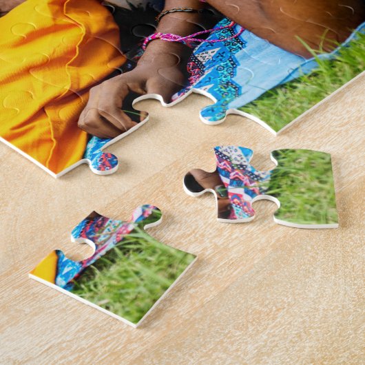 家族の写真あなたの独自の追加イメージを作成するマイ写真 ジグソーパズル (側面)