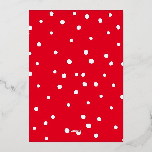 家族の写真おもしろいエレガント書JOY金ゴールド背 箔シーズンカード (裏面)