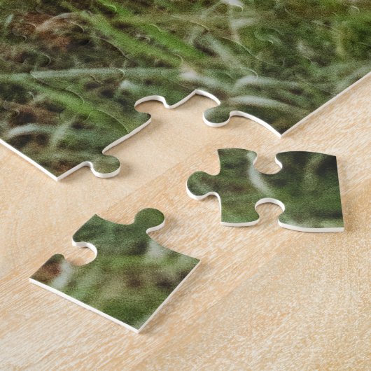 家族の写真おもしろいゲームの夜のパーソナライズ名 ジグソーパズル (側面)