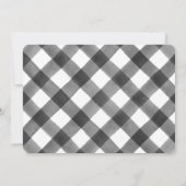 家族の写真が入ったクリスマス写真カード 招待状 (裏面)