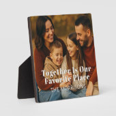 家族の写真が私たちの場お気に入りの所 フォトプラーク (正面)