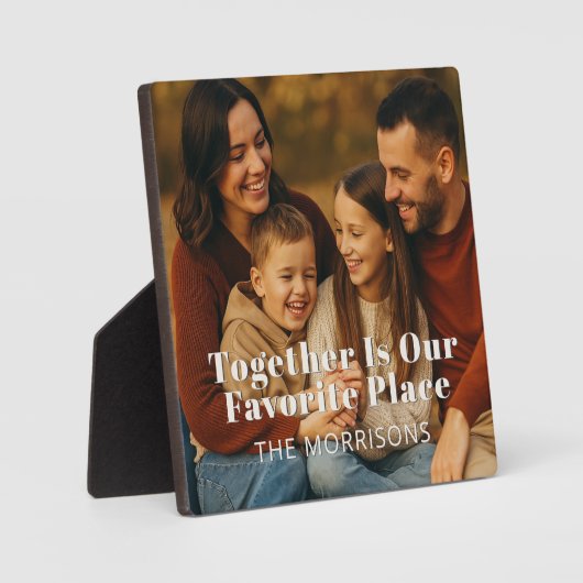 家族の写真が私たちの場お気に入りの所 フォトプラーク (正面)