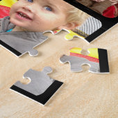 家族の写真ここに写真をコラージュ ジグソーパズル (側面)