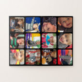 家族の写真ここに写真をコラージュ ジグソーパズル (横)