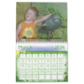 家族の写真でいっぱいのカレンダー カレンダー (3月 2026)