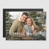 家族の写真での聖降誕祭お目出とう (正面/裏面)