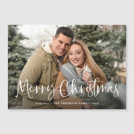 家族の写真での聖降誕祭お目出とう (正面)