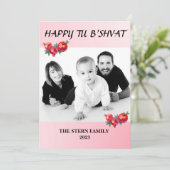 家族の写真でハッピーなツ・ビ・シュバット シーズンカード (スタンド正面)