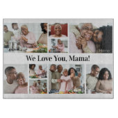 家族の写真とカスタム文字ユニーク切断ボード カッティングボード (正面)