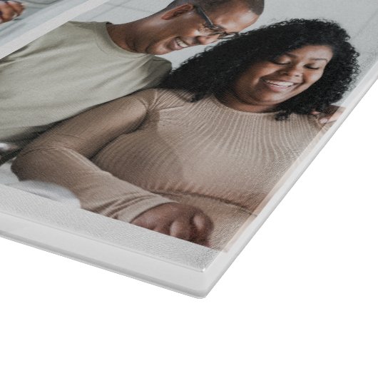 家族の写真とカスタム文字ユニーク切断ボード カッティングボード (角)