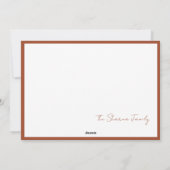 家族の写真とクリスマスの挨拶 シーズンカード (裏面)