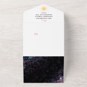 家族の写真とニュースレターのホリデーカード オールインワン招待状 (外側)