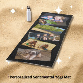 家族の写真と休暇写真感傷的 ヨガマット