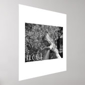 家族の写真と名前縁どの金ゴールドまたは銀F 箔ポスター (レイダウン)