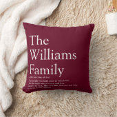 家族の写真と定義モダン クッション (ブランケット)