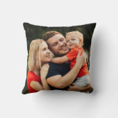 家族の写真と定義モダン クッション (裏面)