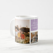 家族の写真と家族の引用文コーヒーマグ コーヒーマグカップ (正面左)